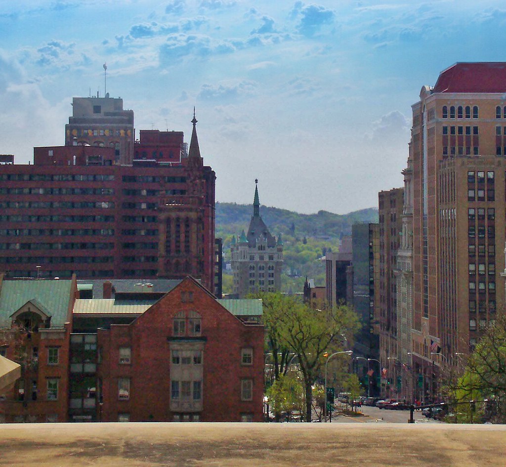 Albany New York Downtown View State Street Historic … Flickr