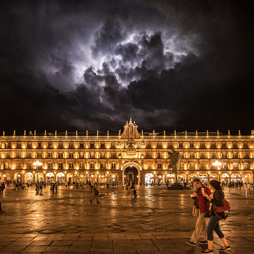 moody weather in Salamanca lucky shot, handheld Hans Fischer