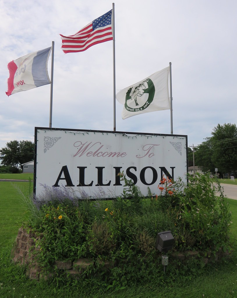 to Allison Sign (Allison, Iowa) Allison, Iowa is a… Flickr