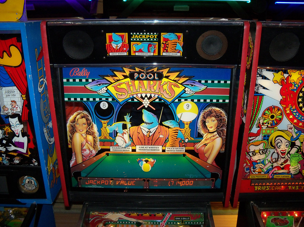 Pool Sharks Backbox for the Pool Sharks pinball machine. (… Flickr