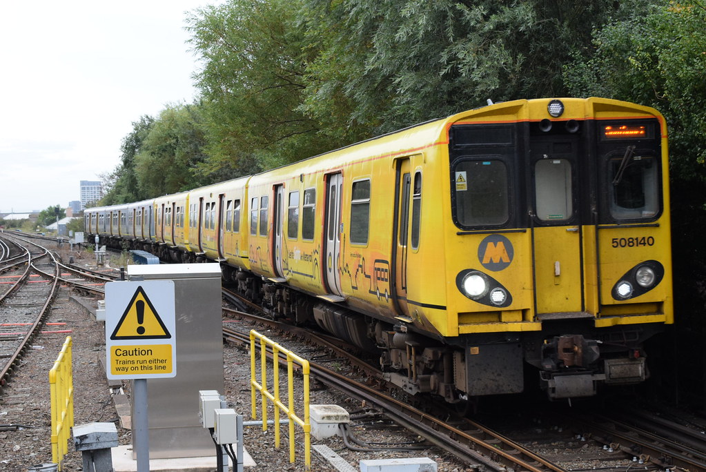 ME 508140 and 508104 Sandhills train station Merseyrail … Flickr