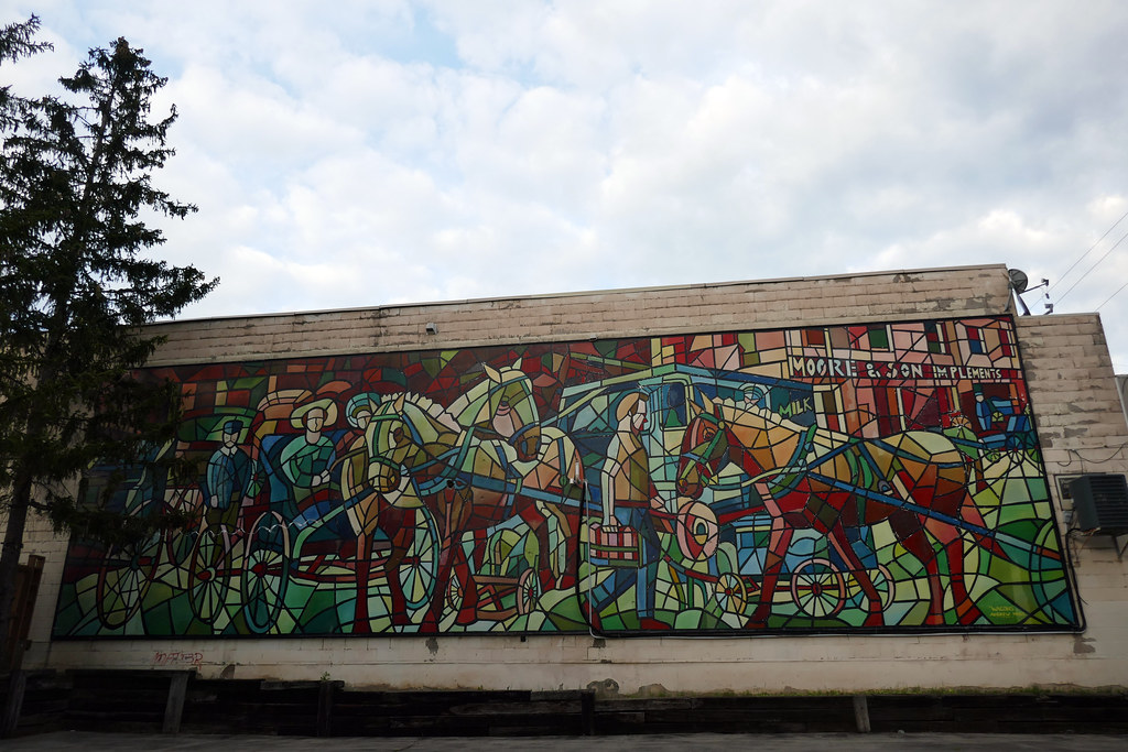 Wagons mural by Andrew Miles Welland Joe Flickr