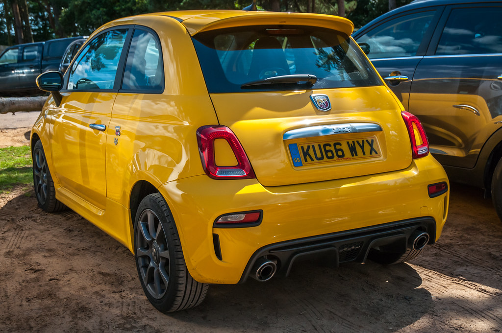2016 Abarth 595 KU66 WYX Our little yellow terror! Car p… Flickr