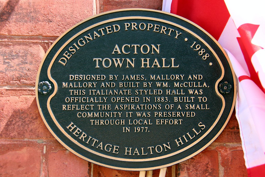 Former Acton Town Hall (Halton Hills, Ontario) Old Acton T… Flickr