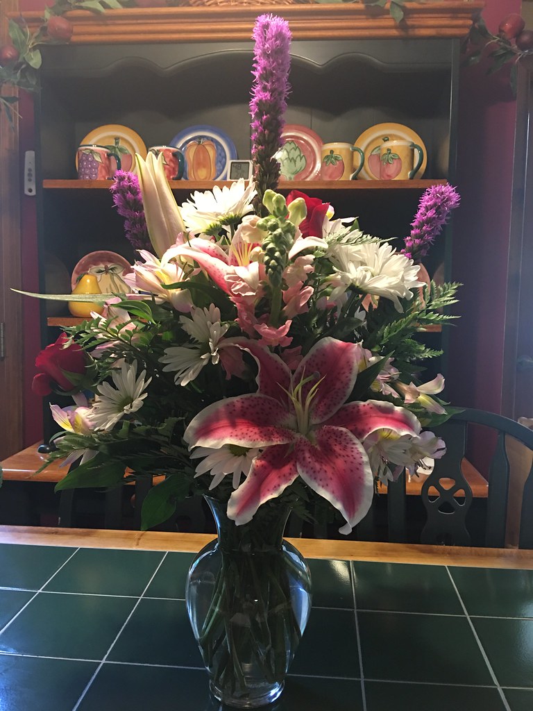 Flowers for wife on our 60th anniversary Got married on Au… Flickr