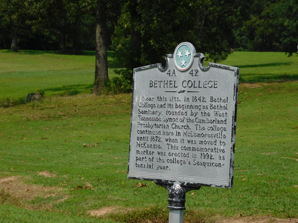 Bethel College Historic Marker McLemoresville, Tennessee Flickr