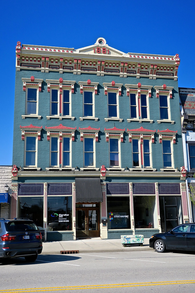 Architecture, Lawrenceburg, IN Colorful commercial buildin… Flickr