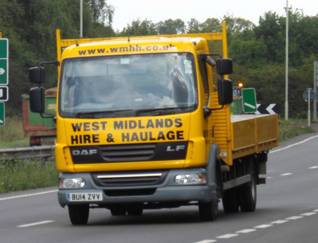West Midlands hire & haulage BU14 ZZV on the A5 Joshhowells27 Flickr