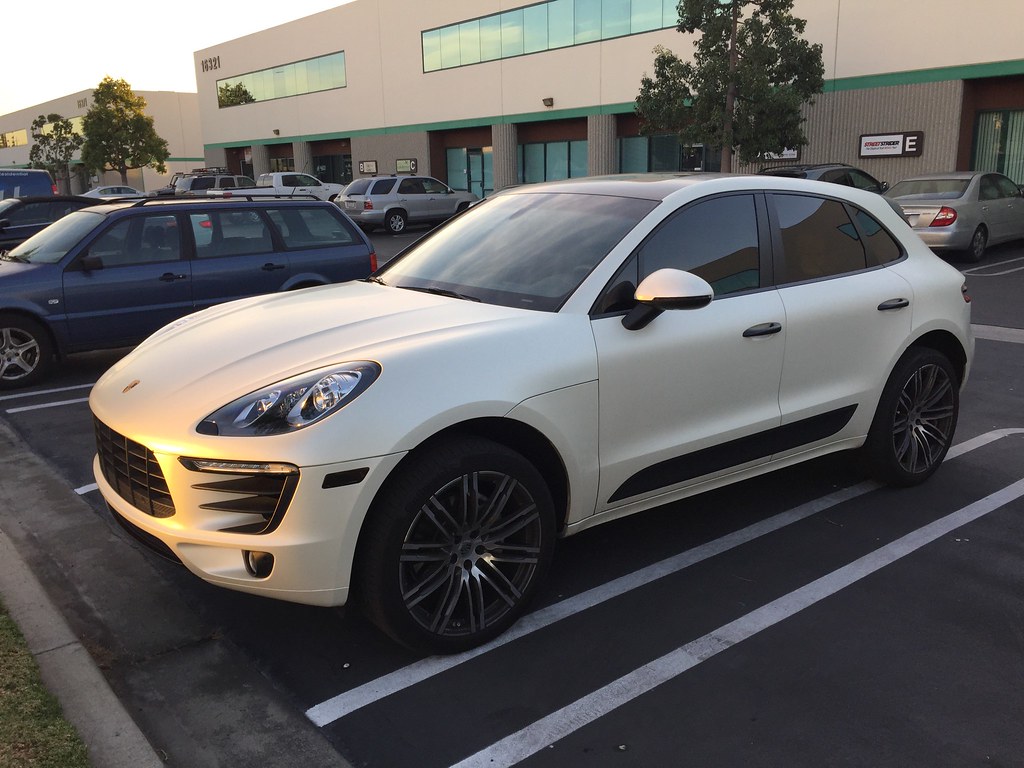 Satin Pearl White Satin Pearl White Porsche Macan S UnderWraps Flickr