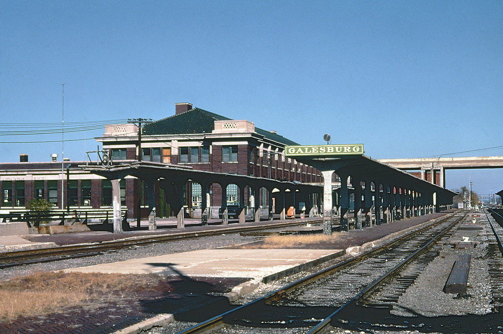 CB&Q Depot at Galesburg, Illinois Chicago Burlington & Qui… Flickr