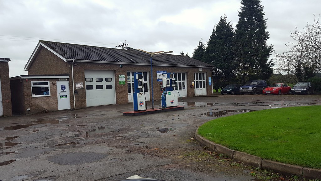 RixYoungs garage, Rasen Rd, Tealby, Lincolnshire. Flickr