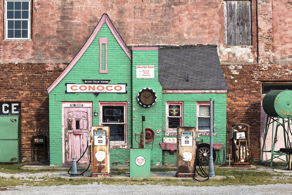 ROUTE 66 Conoco Gas Station OK) Portfolio pi… Flickr