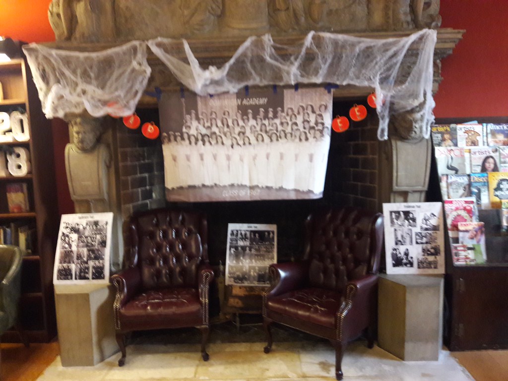 The fireplace in the library Dorota Bussey Flickr