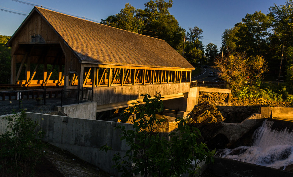Quechee Covered Bridge One of Vermont's many covered bridg… Flickr