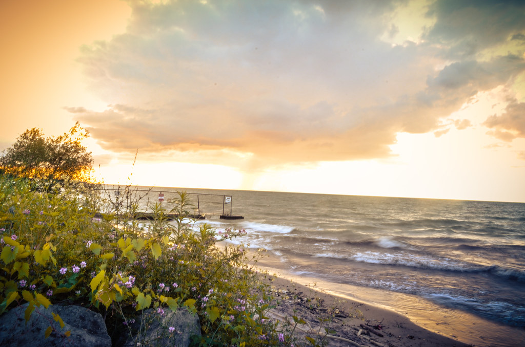 Lake Erie Bradstreet's Landing, Rocky River, Ohio. Jen Goellnitz