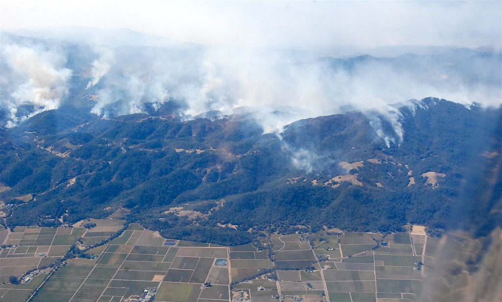 Sonoma County Fires Oct 14, 2017 An aerial view of the w… Flickr