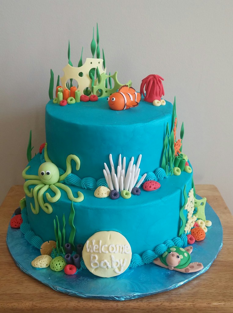 Under the Sea baby shower cake a photo on Flickriver