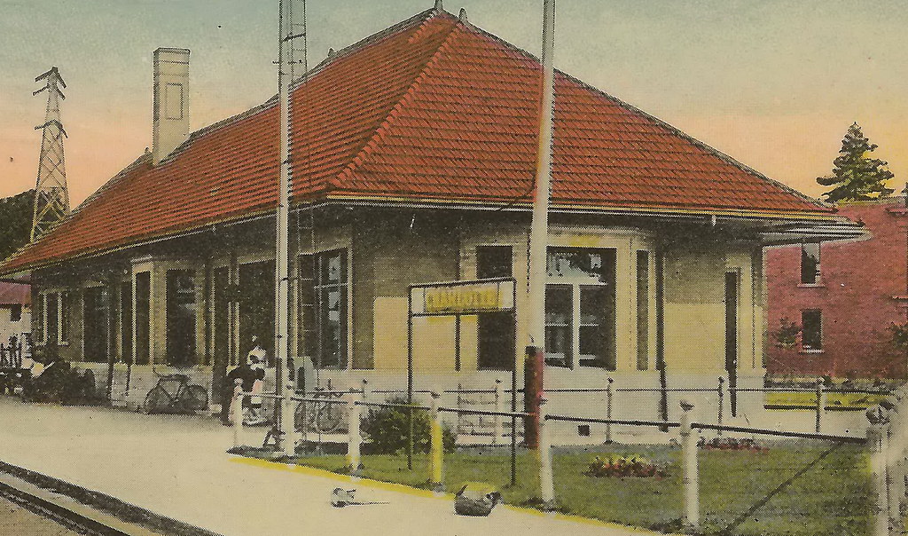 RR SW Charlotte MI DEPOT 1914 MCRR Michigan Central Railro… Flickr