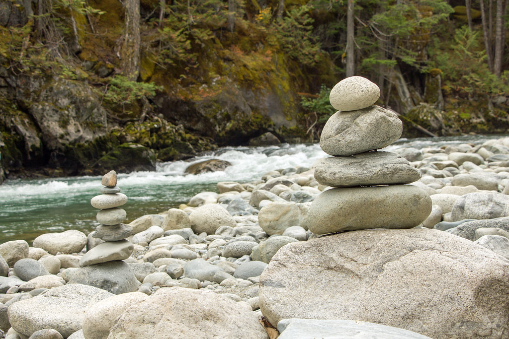 Green River Cairns Nairn Falls Provincial Park, Pemberton … Kirk
