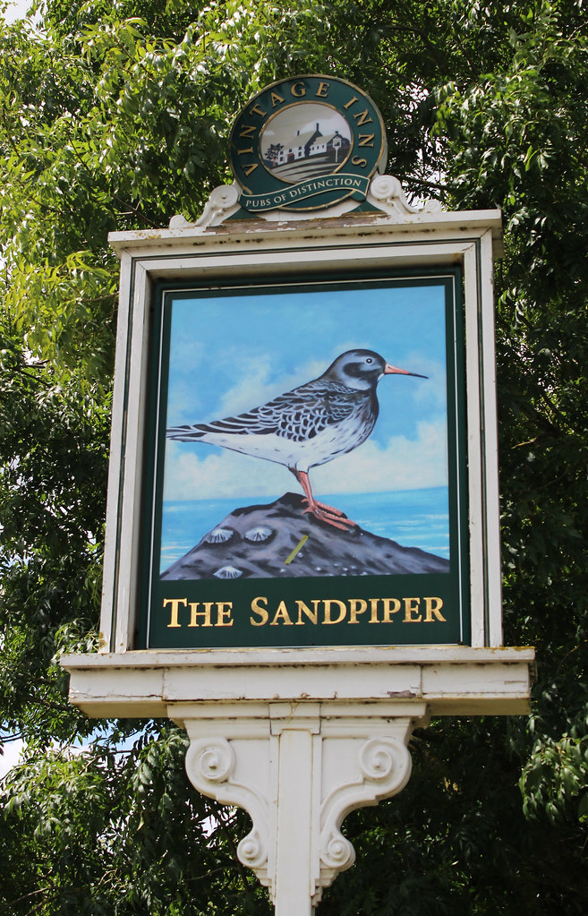 English Pub Sign The Sandpiper Ormskirk, Lancashire