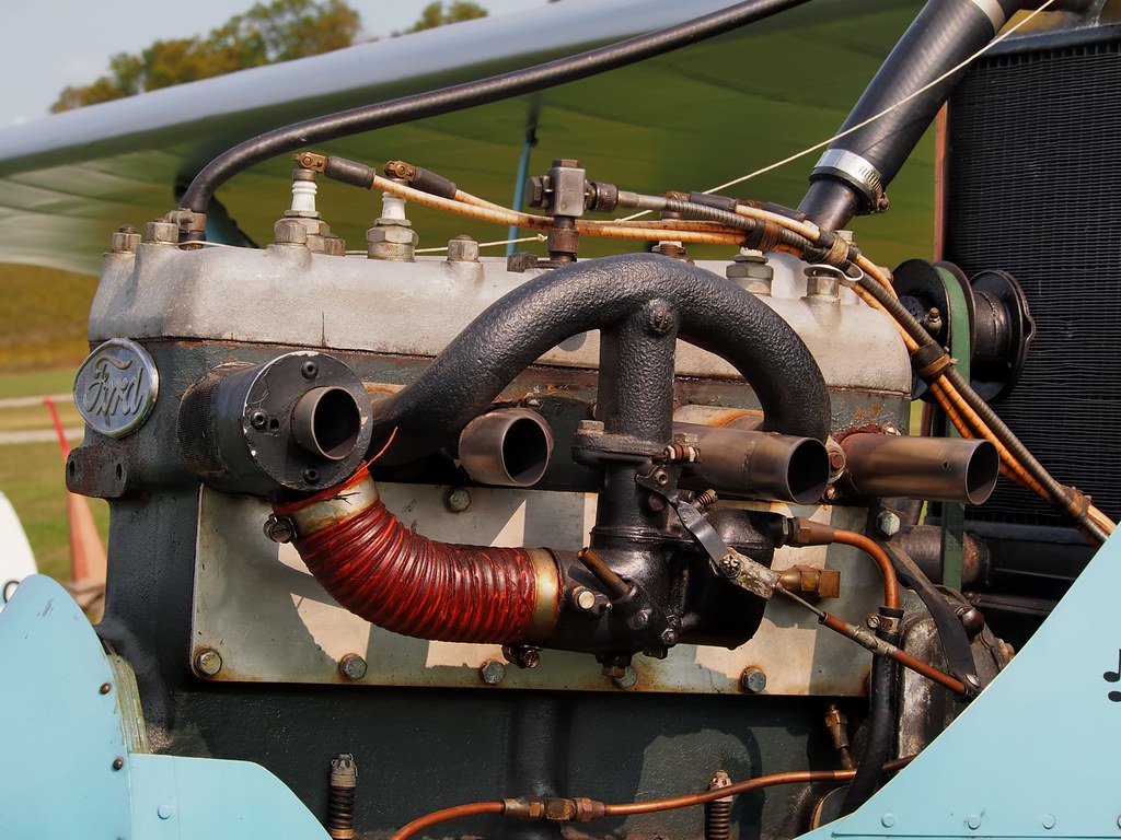 Ford Model A automobile/aircraft engine, 40-hp - Tiger Boy… | Flickr