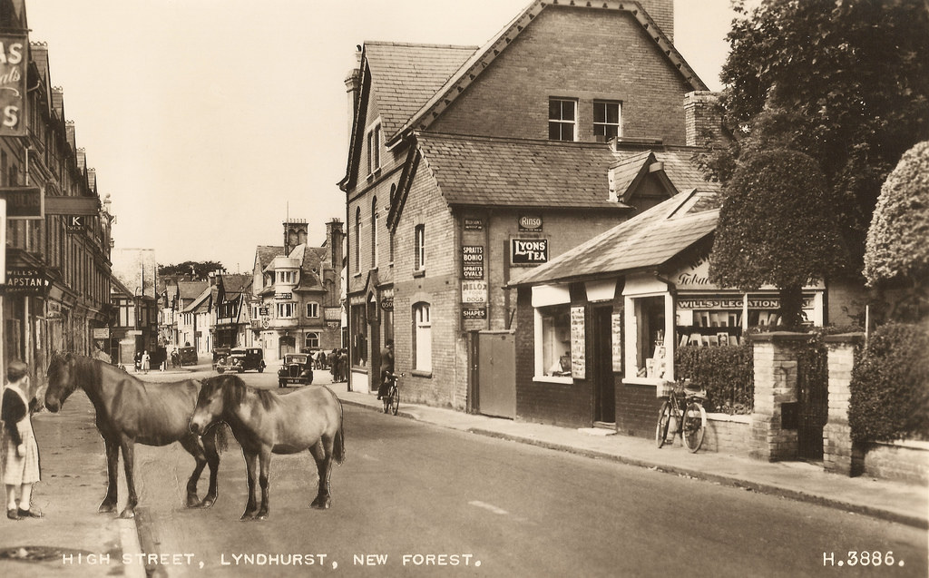Lyndhurst High Street The Postcard An earlyish postcard… Flickr