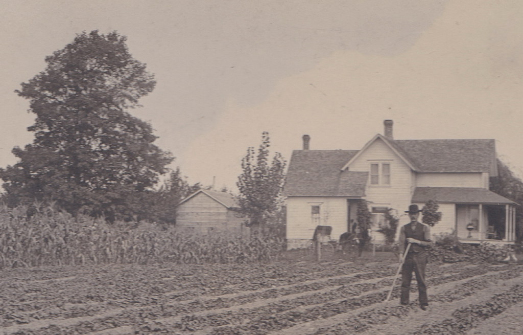 SW Lake Odessa MI 1910 RPPC Farmhouse & Hard Working Farme… Flickr