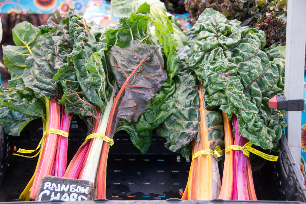 rainbow chard at the Point Reyes Station farmers' market a photo on