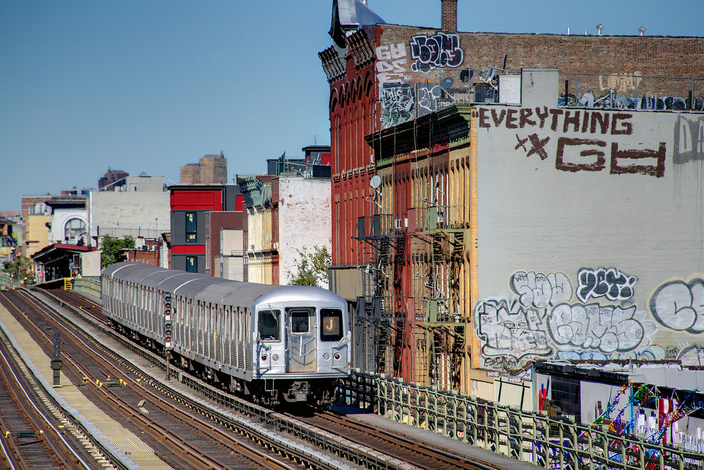 US NY NYC Subway Gates Avenue Station J train R42 Flickr