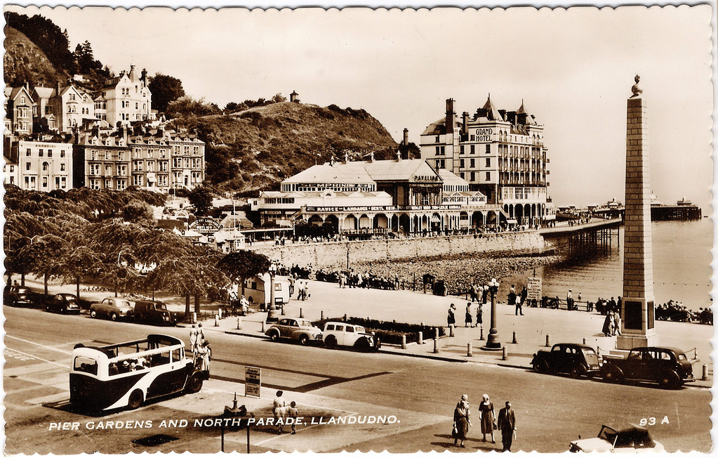 Llandudno Pier Gardens and North Parade in the 1950's. And an Act of