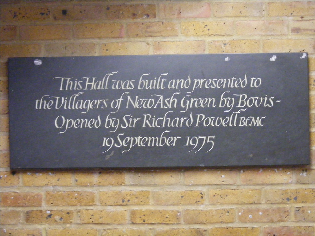 New Ash Green village hall plaque New Ash Green village ha… Flickr