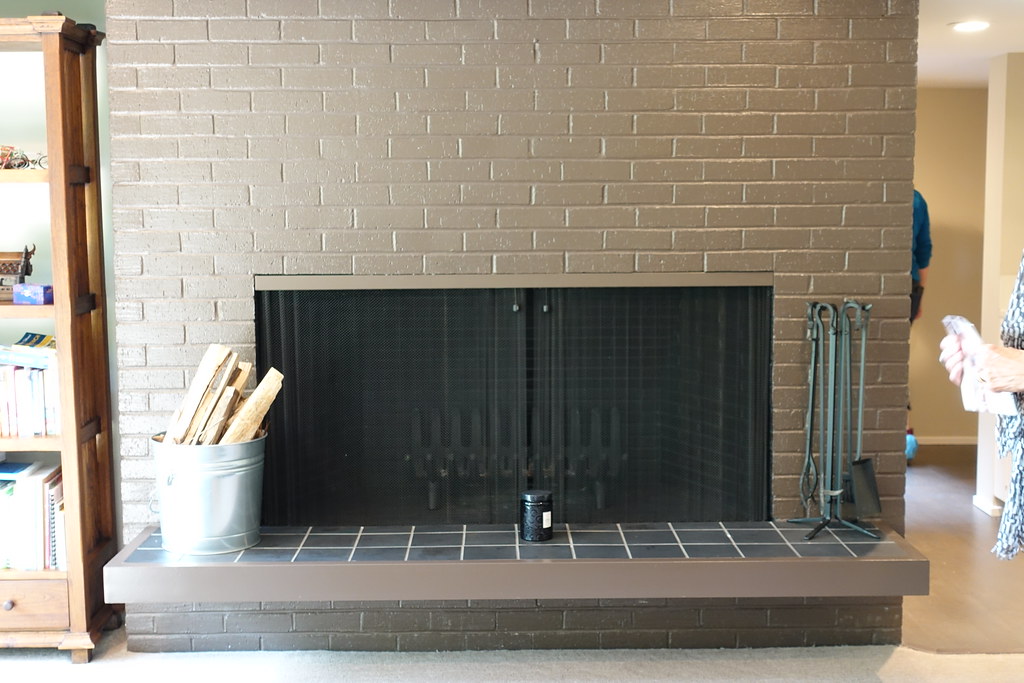 Brown Brick Fireplace MidCentury Modern Home Tour Willia… Flickr