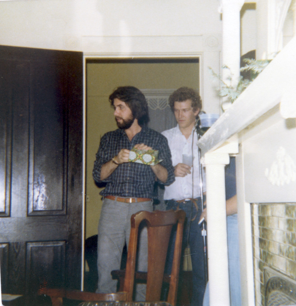 1980 12 Holiday party 1 Techs Bruce Naylor, L, and Ed Pitt… Flickr
