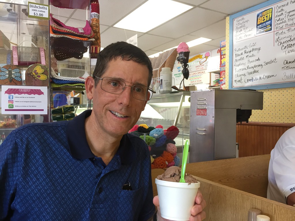 Eating Olson's ice cream in Chippewa Falls, WI Eating Olso… Flickr