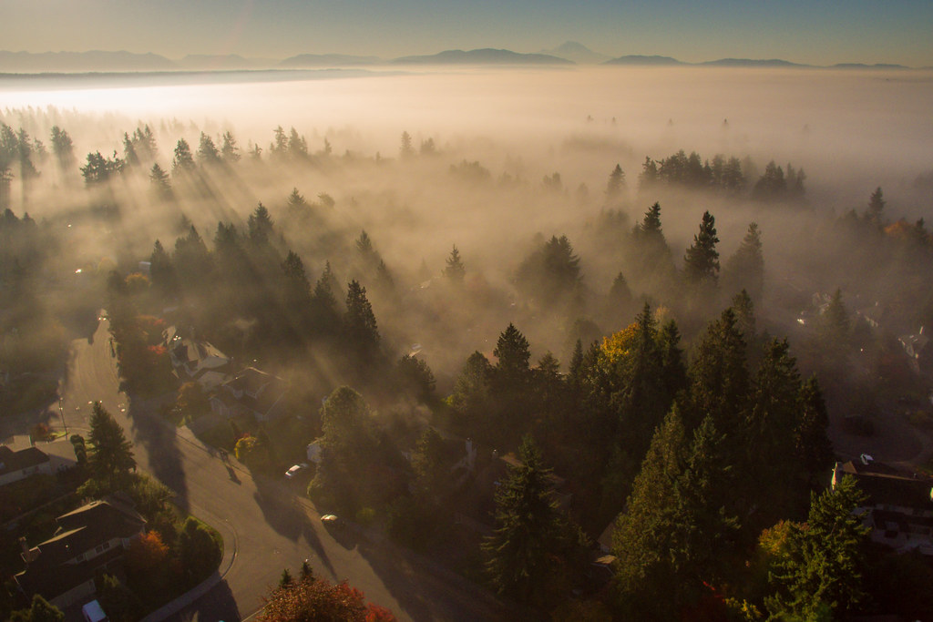 Looking for Mt. Rainier from English Hill, Redmond, WA Flickr