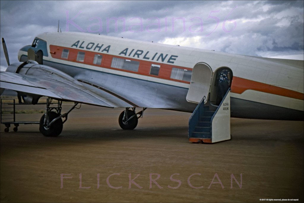 Aloha Airline DC3 Molokai 1956 Aloha Airlines DC3 on the… Flickr