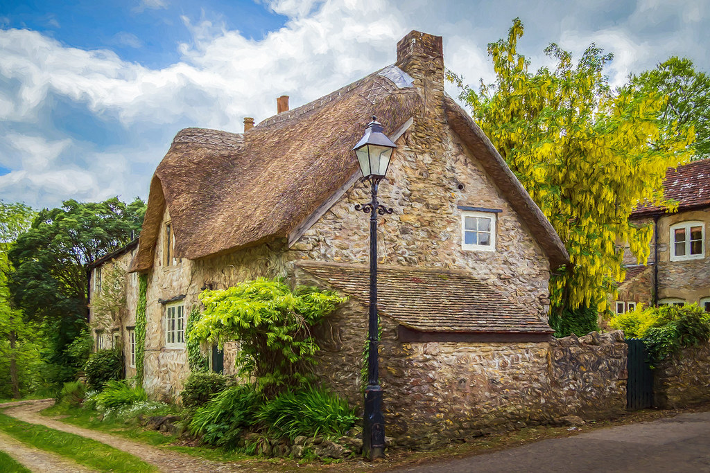 Cottage in Mells, Somerset Processed in Topaz Impression Flickr