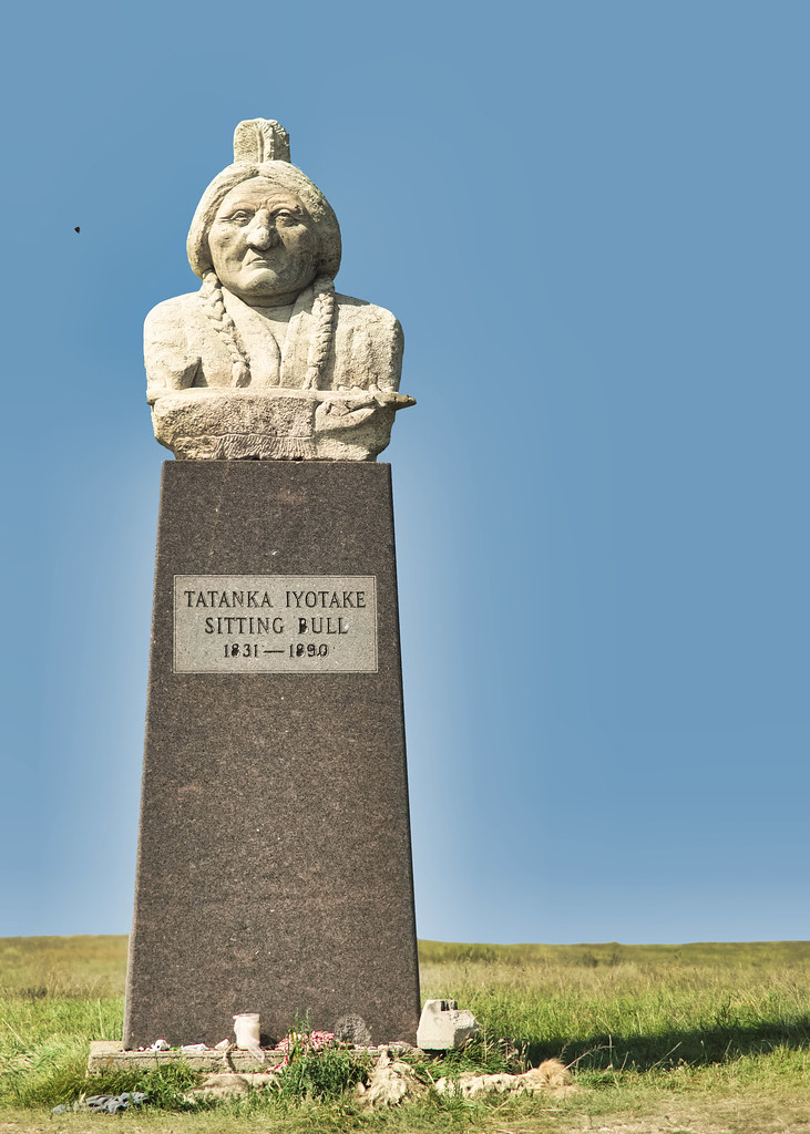 Tatanka Iyitake The Sitting Bull Monument is located about… Flickr