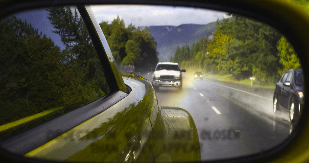 US Highway 26 high speed traffic tire mist rainbow Photo… Flickr