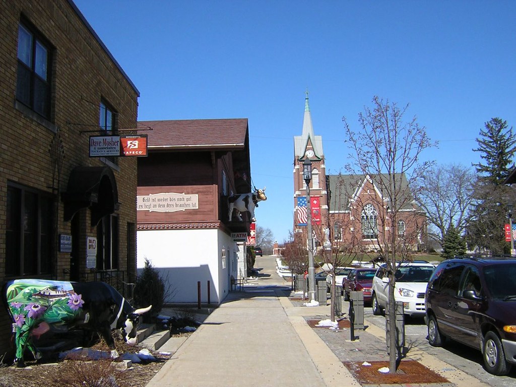 New Glarus, WI main church Missy Flickr