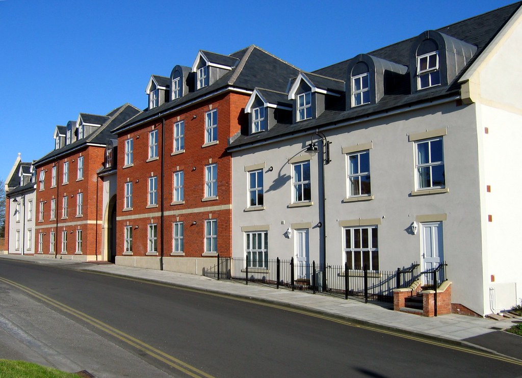 Trowbridge 3 Modern town houses in Trowbridge, Wiltshire. David