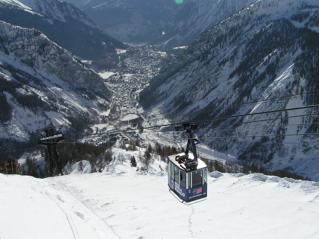 Mount Blanc Cable Car View of Courmayeur from the Mount Bl… Flickr