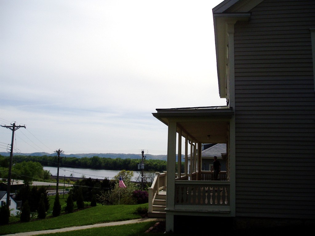 View to the Mississippi River View from the house Orangeball Flickr