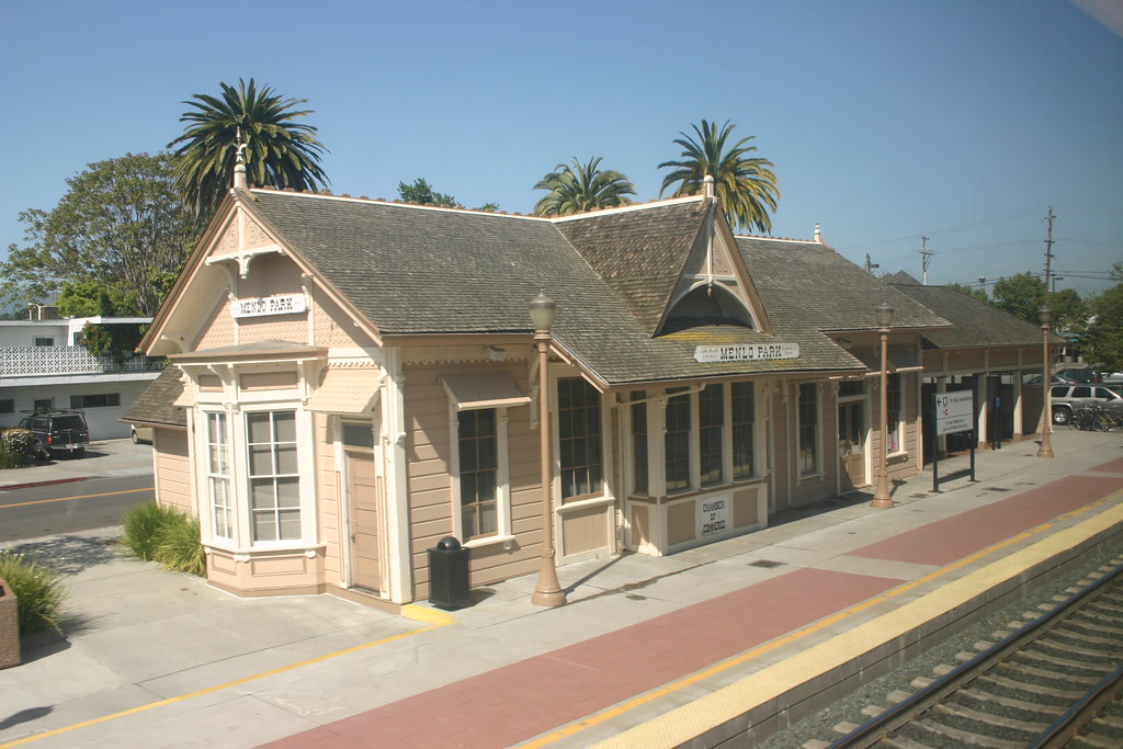 Menlo Park train station Menlo Park train station Flickr