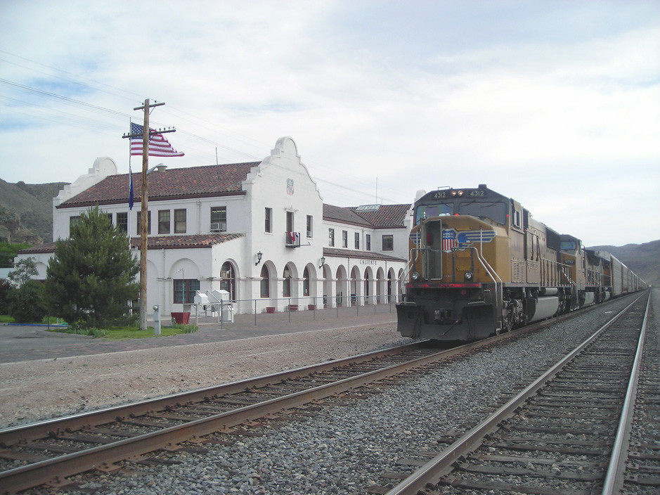 Union Pacific Train at the Caliente Depot Caliente, Nevada… Flickr
