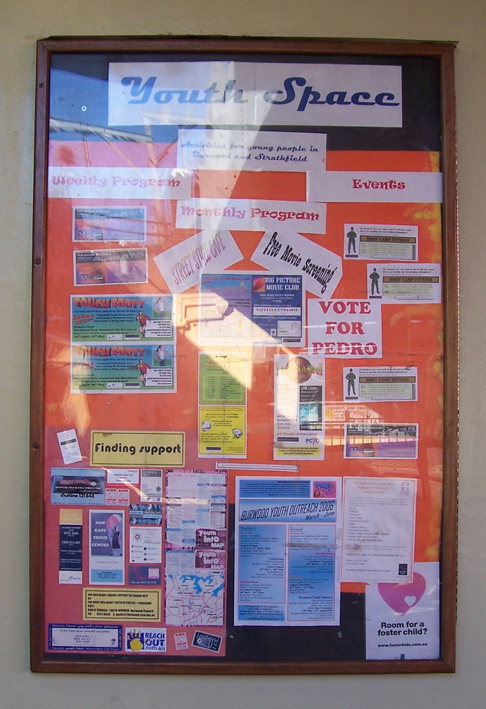 InJokes... A noticeboard at Burwood station. Catherine Flickr