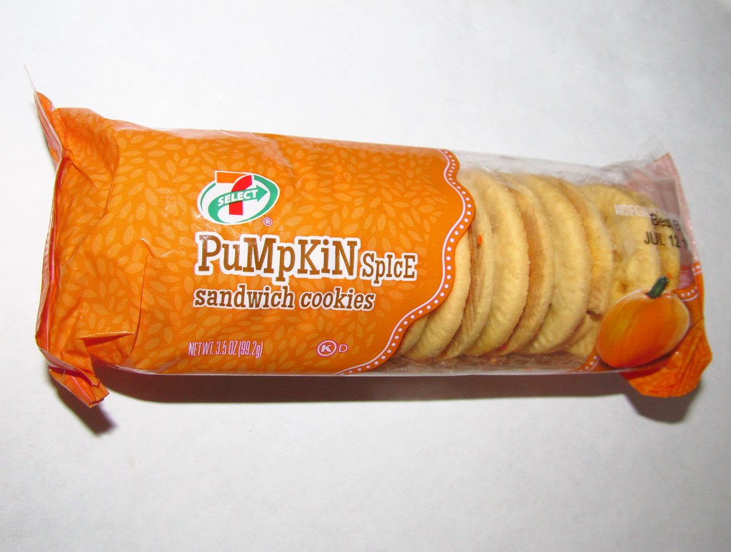7Eleven Pumpkin Spice Sandwich Cookies October 1st is Nat… Flickr