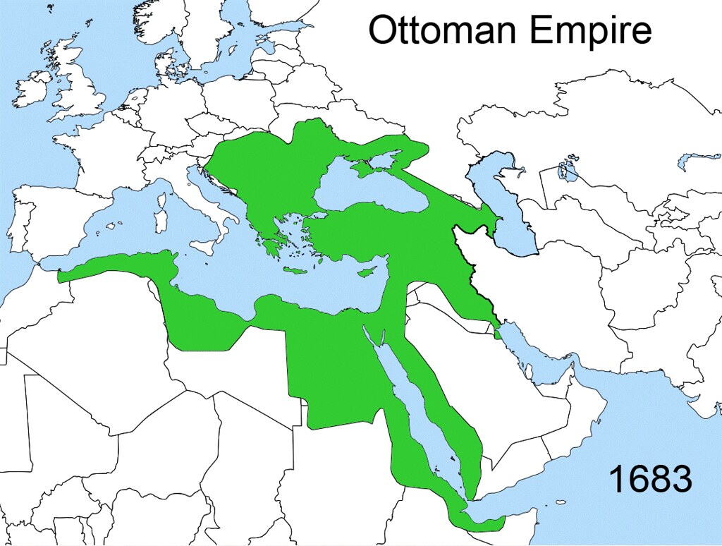 Ottoman Empire in 1683 This is a map of the Ottoman Empire… Flickr