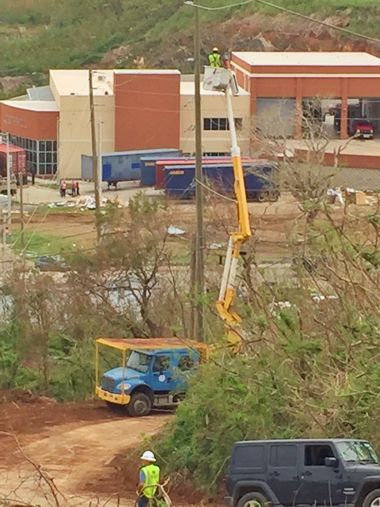 Crews work on St. Thomas’ electrical ‘backbone’, Sept. 26 Flickr
