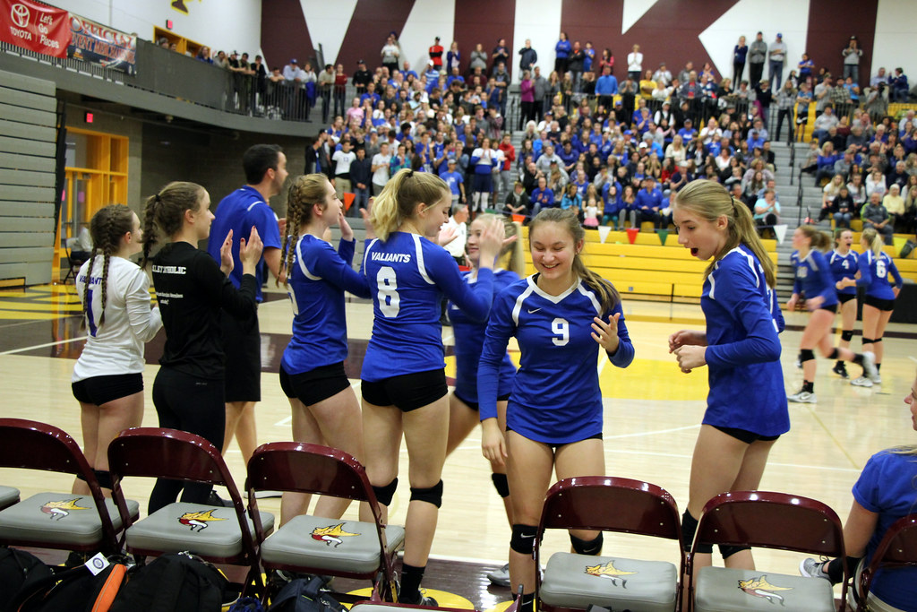 Valiant Volleyball OSAA finals vs. Sisters SSMO Campus Flickr
